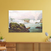 カナダ側からのナイアガラ秋の一般見解 キャンバスプリント (インサイチュ (リビング))