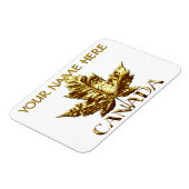 カナダ冷蔵庫用マグネット金ゴールドカナダ土産磁石 マグネット (左側)