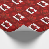 カナダ包装紙 カナダ国旗記念紙 お土産紙 ラッピングペーパー (角)