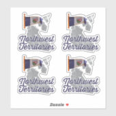 カナダ北西地域国旗 シール (シート)