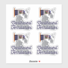 カナダ北西地域国旗 シール