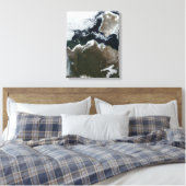 カナダ北西部の衛星ビュー キャンバスプリント (インサイチュ (寝室))