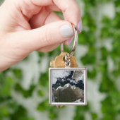 カナダ北西部の衛星ビュー キーホルダー (手)