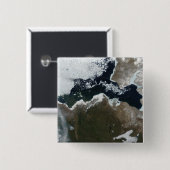 カナダ北西部の衛星ビュー 缶バッジ (正面&裏面)