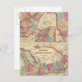 カナダ北部とニューブランズウィック上部カナダ ポストカード (正面/裏面)