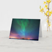 カナダ北部照明 カード (黄色い花)