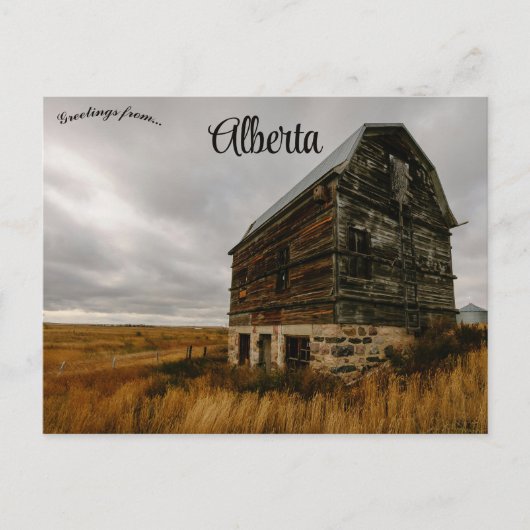 カナダ南部のホームステッド ポストカード (正面)