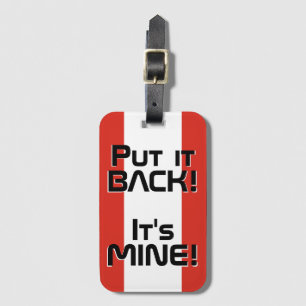 カナダ国おもしろい旗 ラゲッジタグ