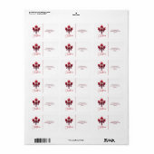 カナダ国インスパイア旗 ラベル (フルシート)