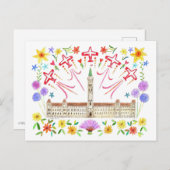 カナダ国会議事堂カナダデイスノーバード ポストカード (正面/裏面)