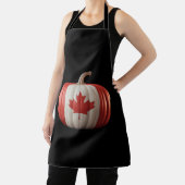 カナダ国旗かぼちゃメープルリーフ感謝祭 エプロン (インサイチュ)