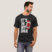 カナダ国旗それは私のDnaクリスマスの部屋にある Tシャツ (正面フル)
