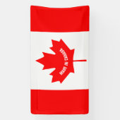 カナダ国旗で作られたカナダのバナー 横断幕 (縦)