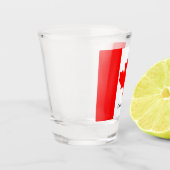 カナダ国旗とカナダの国の愛国者/スポーツ ショットグラス (左)