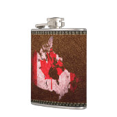 カナダ国旗と地図 フラスク (左)