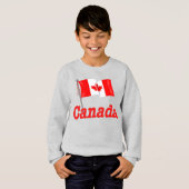 カナダ国旗と文字 Tシャツ (正面フル)