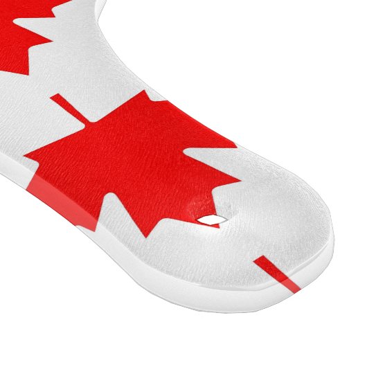 カナダ国旗のあるガラス製のカッティングボードパドル カッティングボード (角)