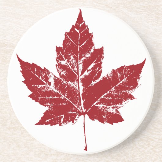 カナダ国旗のお土産コースターカナダのギフト コースター (正面)