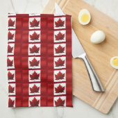 カナダ国旗のお土産タオルCanadaお茶タオルDecor キッチンタオル (四つ折り)