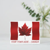 カナダ国旗のはがきカナダの土産はがき ポストカード (スタンド正面)