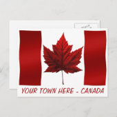 カナダ国旗のはがきカナダの土産はがき ポストカード (正面/裏面)