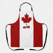 カナダ国旗のエプロン エプロン (正面)