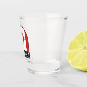 カナダ国旗のエンブレム動揺してヴィンテージ ショットグラス (右)