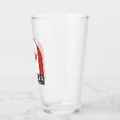 カナダ国旗のエンブレム動揺してヴィンテージ タンブラーグラス (左)