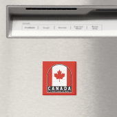 カナダ国旗のエンブレム動揺してヴィンテージ マグネット (インサイチュ (食洗機))