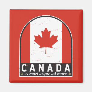 カナダ国旗のエンブレム動揺してヴィンテージ マグネット