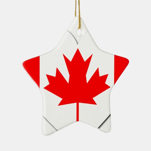 カナダ国旗のオーナメント セラミックオーナメント (右)