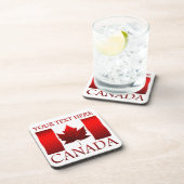 カナダ国旗のコースターパーソナライズされたカナダコースター コースター (右側)