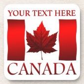 カナダ国旗のコースターパーソナライズされたカナダコースター コースター (正面)