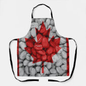 カナダ国旗のコーヒー エプロン (正面)