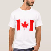 カナダ国旗のシャカスタムツパーソナライズされたシャツ Tシャツ (正面)