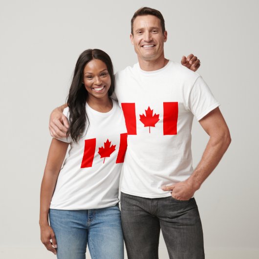 カナダ国旗のシャカスタムツパーソナライズされたシャツ Tシャツ (ユニセックス)