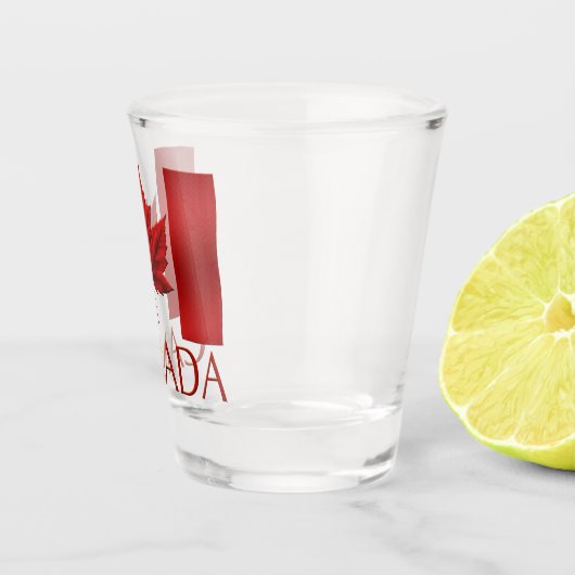 カナダ国旗のショットグラスカスタムカナダお土産 ショットグラス (右)