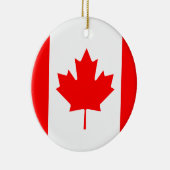 カナダ国旗のセラミックオーナメント セラミックオーナメント (右)