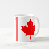 カナダ国旗のセラミックマグカップ コーヒーマグカップ (正面右)