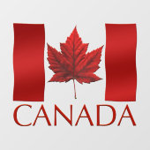 カナダ国旗のデカールパーソナライズされたカナダのウィンドウデカール ウィンドウサイン (シート)