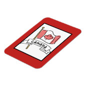 カナダ国旗のドードル マグネット (左側)