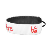 カナダ国旗のハート赤の愛パーソナライズされた アスレチックヘッドバンド (右)