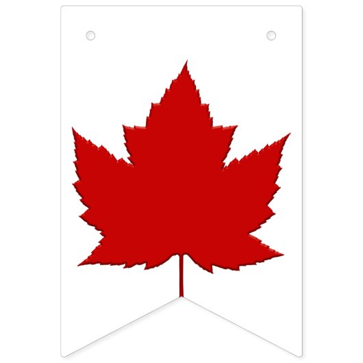 カナダ国旗のバンティング旗カナダの日の装飾 バンティングフラッグ (第3の旗)