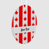 カナダ国旗のパターン オーナメント (正面)