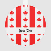 カナダ国旗のパターン オーナメント (裏面)