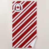 カナダ国旗のビーチタオル ビーチタオル (正面)