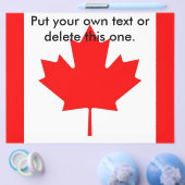 カナダ国旗のフライヤー チラシ (シングル)