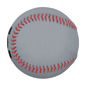 カナダ国旗のブラックデザイン 野球ボール (正面左)