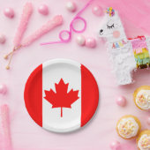 カナダ国旗のプレート、パーティー、スポーツ、カナダ ペーパープレート (パーティー)