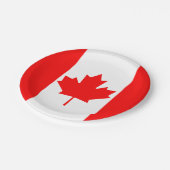 カナダ国旗のプレート、パーティー、スポーツ、カナダ ペーパープレート (アングル)